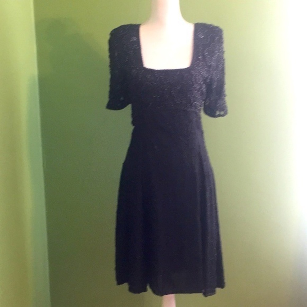 STENAY black beaded cocktail‎ dress